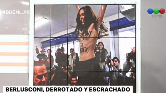 Berlusconi escrachado: “¿La joven de Femen? Sí, era una chica guapa”