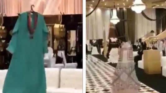 Polémico desfile en Arabia Saudita: usaron drones en lugar de modelos