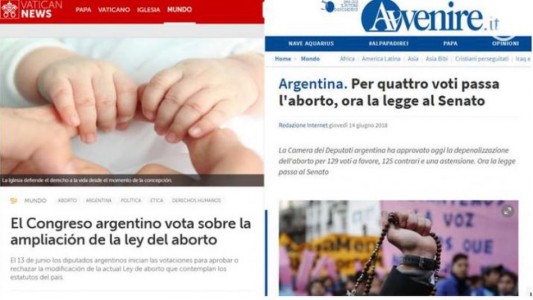 La media sanción a favor de la legalización del aborto llegó a los diarios del Vaticano