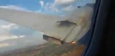 Video escalofriante: un hombre filmó desde un avión segundos antes de que se estrelle