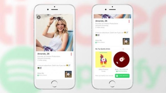 Spotify y Tinder se unen para que los usuarios también puedan compartir el gusto por la música
