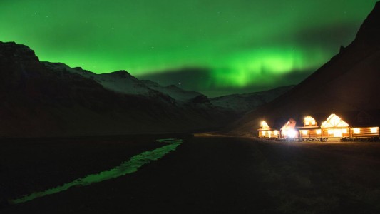 Impresionante: en Islandia "apagaron las luces" para ver la aurora boreal