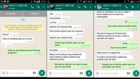 La historia viral de Kevin: lo confundieron con otra persona en el WhatsApp
