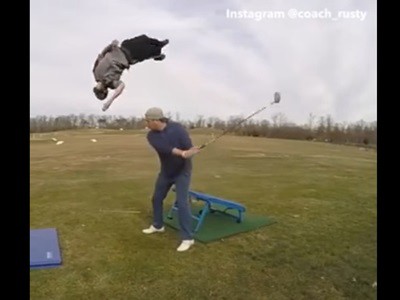 #EsViral La mejor destreza de golf