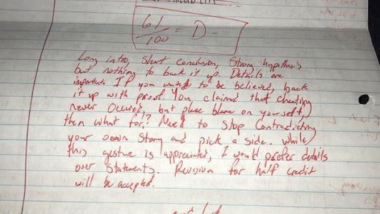 Corrigió una carta de su ex novia, la compartió en redes sociales y se volvió viral