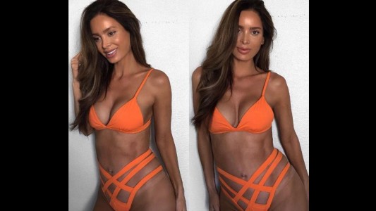 Polémica en las redes sociales por la modelo embarazada de 7 meses que no tiene panza