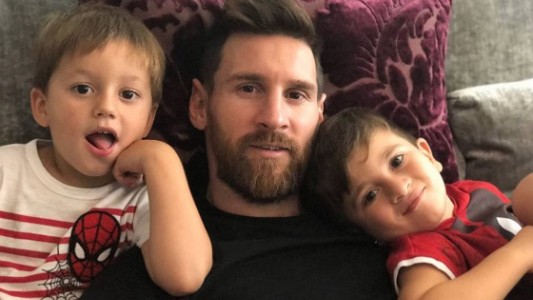 Messi también la rompe en Instagram: inventó un meme con la cara de sus hijos