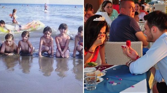 Viral: esta pareja descubre mirando fotos de su infancia que se conoce desde mucho antes de lo que creían
