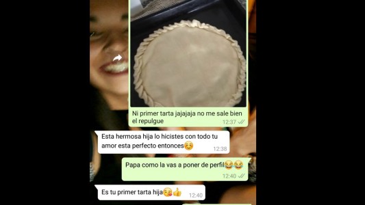 Una chica compartió una increíble captura de una charla con su papá por WhatsApp y explotaron las redes