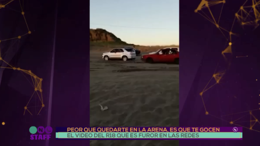 Viral: una camioneta último modelo se queda encajada en la arena y desde un R18 lo gozan