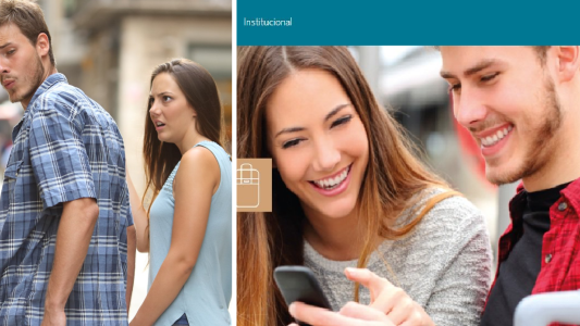 La pareja del meme más famoso llegó a un banco argentino y se convirtió en un boom viral