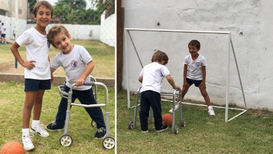 "Menos barreras y más amor": el video de dos nenes que conmueve a Santiago del Estero