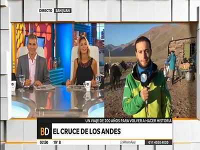 Una nueva jornada entre el frío del cruce de los Andes