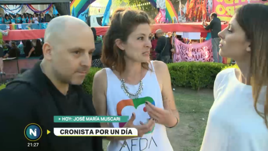 Cronista por un día: José María Muscari cubrió la marcha del Orgullo