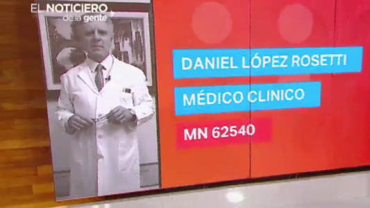 #GenteQueSabe El Dr. López Rosetti no dice la "dosis" exacta de frutas y verduras que tenemos que comer