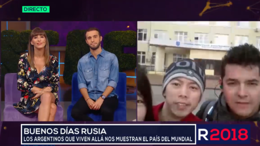 Los argentinos que viven en Rusia muestran el país del Mundial