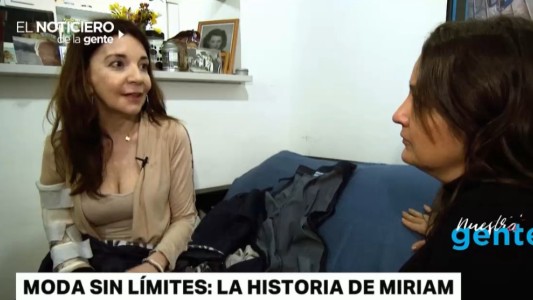 #NuestraGente: Miriam sufrió un ACV y decidió hacer ropa para personas con discapacidades