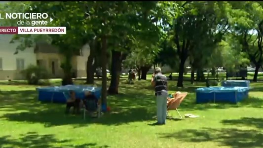 Se unieron para refrescarse en verano