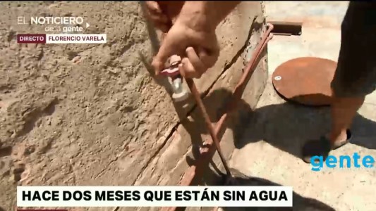 Les "secaron" el barrio: un mes sin agua