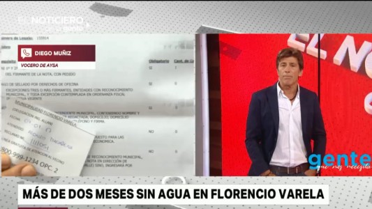 Sin agua en Florencio Varela: "Llevan décadas de pésimo servicio", respondieron desde Aysa