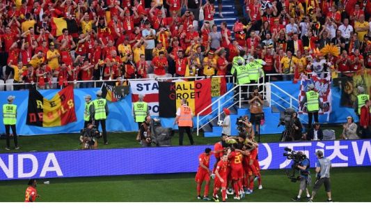 Bélgica le ganó a Inglaterra y se quedó con el primer lugar del grupo G