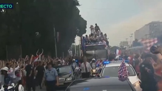 Los croatas, recibidos como héroes