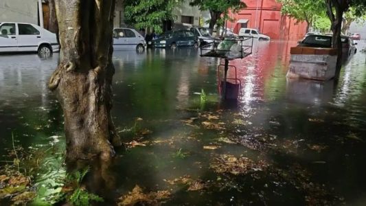 Calles anegadas y complicaciones para circular tras el temporal