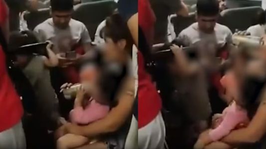 Capital Humano denunció y pidió identificar a la mujer que le dio cerveza a su bebé en un tren