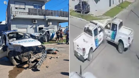 Dos patrulleros chocaron durante una persecución en González Catán