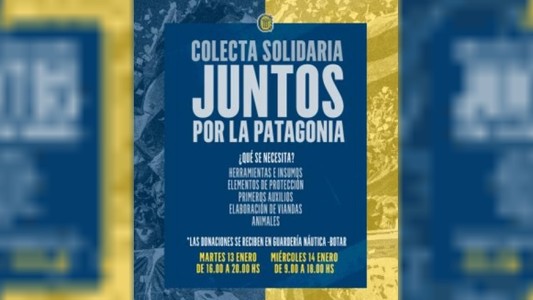 Clubes del fútbol argentino se unieron a la campaña solidaría por la Patagonia