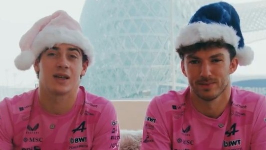 "Festejen y vuelvan más fuertes": el mensaje de Navidad de Franco Colapinto y Pierre Gasly