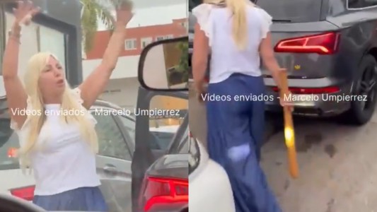 "Mirá como tiemblo": una turista argentina amenazó a conductores con un bate de béisbol