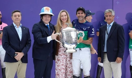 Javier Milei asistió a la Final del Abierto Argentino de Polo de Palermo