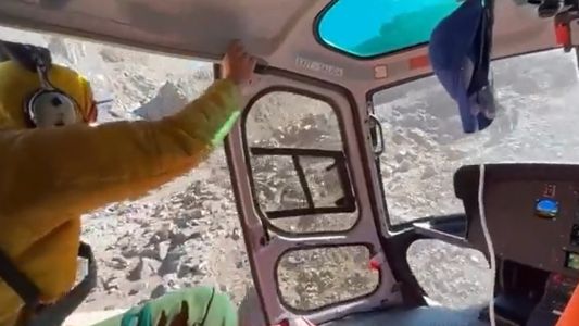 Video: así fue el arriesgado rescate de un andinista que se descompensó en el Aconcagua