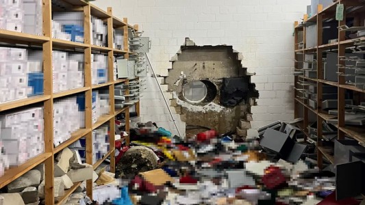 Robo de película en un banco alemán: ingresaron a la bóveda con un taladro gigante y se llevaron 30 millones de euros
