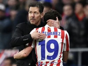 Diego Simeone se refirió al futuro de Julián Álvarez en el Atlético de Madrid: "Ojalá siga con nosotros"