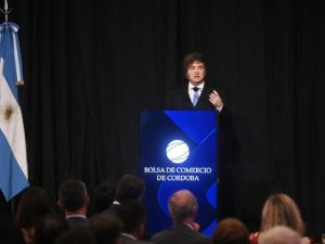 Milei habló en Córdoba: "Tarde o temprano se va a acelerar el crecimiento y va a caer la inflación"