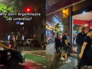 "¿Por qué los argentinos no usan paraguas?": el viral del fin de semana que generó debate
