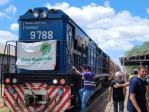 Tucumán: llegó el Tren Solidario con insumos para los afectados por las inundaciones