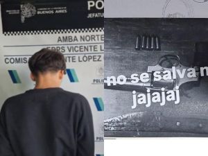 "No se salva nadie": demoraron en Carapachay a un adolescente de 16 años que amenazó en redes con un tiroteo