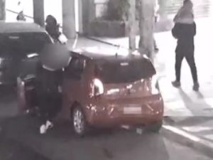 Córdoba: robó un auto con una nena de 4 años adentro y todo quedó registrado