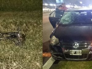 Un nene que circulaba en bicicleta por la Panamericana fue atropellado y murió en el acto