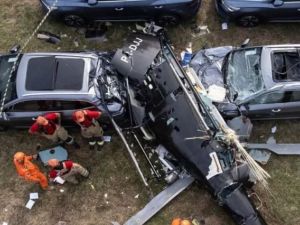 Investigan si uno de los helicópteros que chocó en Río hacía vuelos ilegales