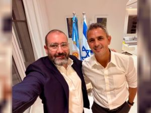 El embajador argentino en Israel recibió a Martín Menem en su primera visita