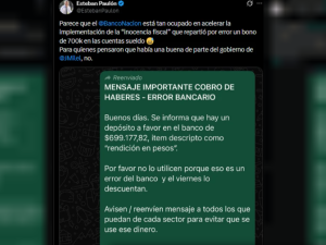 Por error: la Cámara de Diputados depositó 700 mil pesos a sus empleados y piden que "no lo gasten"