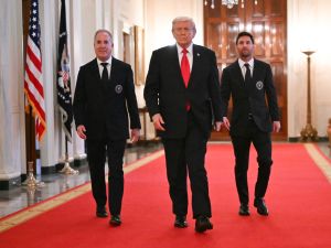 Chistes y elogios en la visita de Lionel Messi a Donald Trump en la Casa Blanca