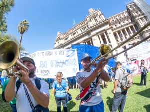 La CGT se moviliza a Tribunales contra la reforma laboral de Milei