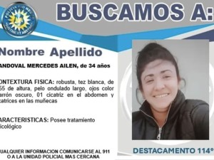 Buscan a una mujer neuquina de 34 años que desapareció en Río Negro