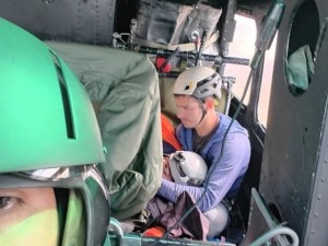 El Chaltén: un escalador con traumatismo de cráneo fue rescatado en helicóptero