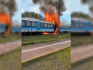 Se incendió el Tren de las Sierras: varios pasajeros afectados por inhalación de humo